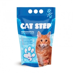 Наполнитель для кошачьих туалетов Cat Step, силикагелевый впитывающий