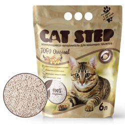 Наполнитель для кошачьих туалетов Cat Step Tofu Original, растительный комкующийся