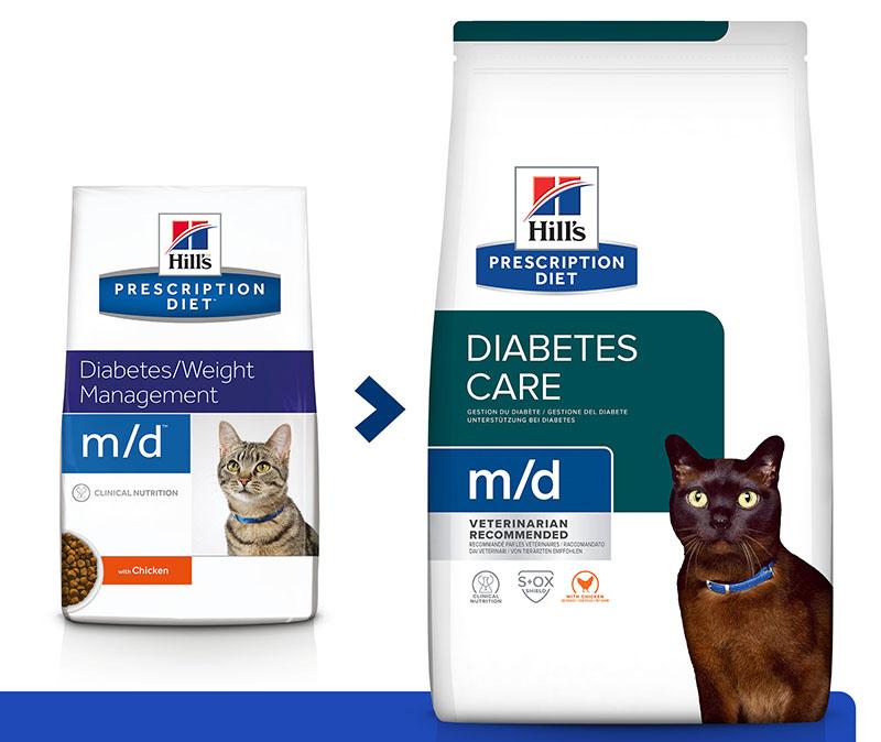 Лечебный корм для кошек Хиллс PD m/d (Cахарный диабет, избыточный вес )