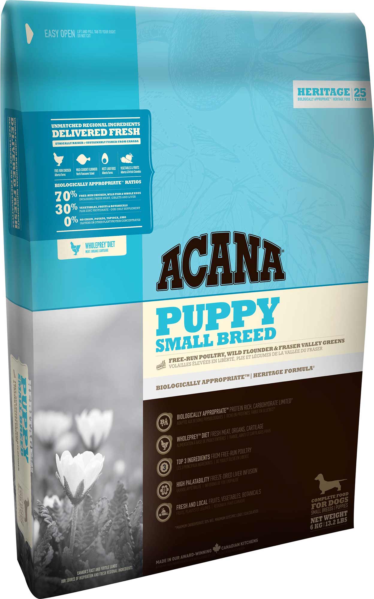 Корм для щенков мелких пород Акана Паппи Смол Брид (Acana Puppy Small Breed)