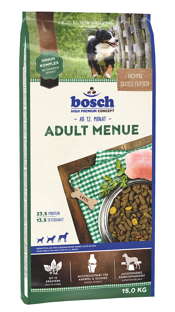 Корм для собак Бош Эдалт Меню (Bosch Adult Menue)