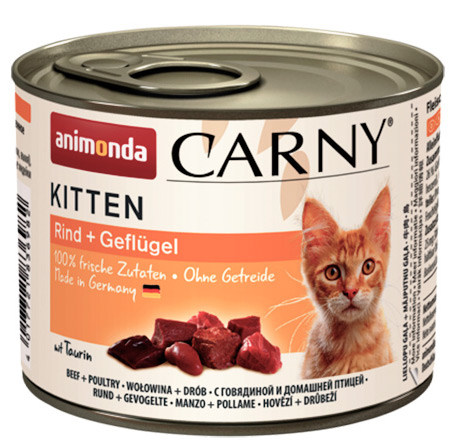Консервы Карни для котят Carny Kitten (с говядиной и домашней птицей)