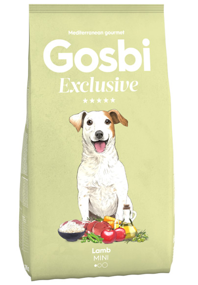 Низкозерновой корм Gosbi Exclusive Adult Lamb Mini для взрослых собак мелких пород (Ягненок)