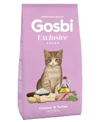 Сухой корм Gosbi Exclusive Kitten Chicken & Turkey для котят (Курица, индейка)