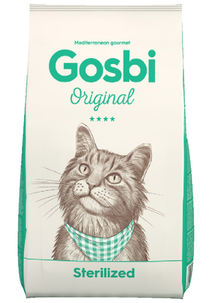 Сухой корм Gosbi Original Sterilized Cat для стерилизованных кошек (Курица, лосось, тунец)