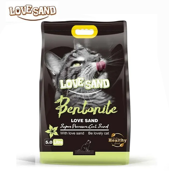 Бентонитовый комкующийся наполнитель Love Sand Jasmine с ароматом жасмина