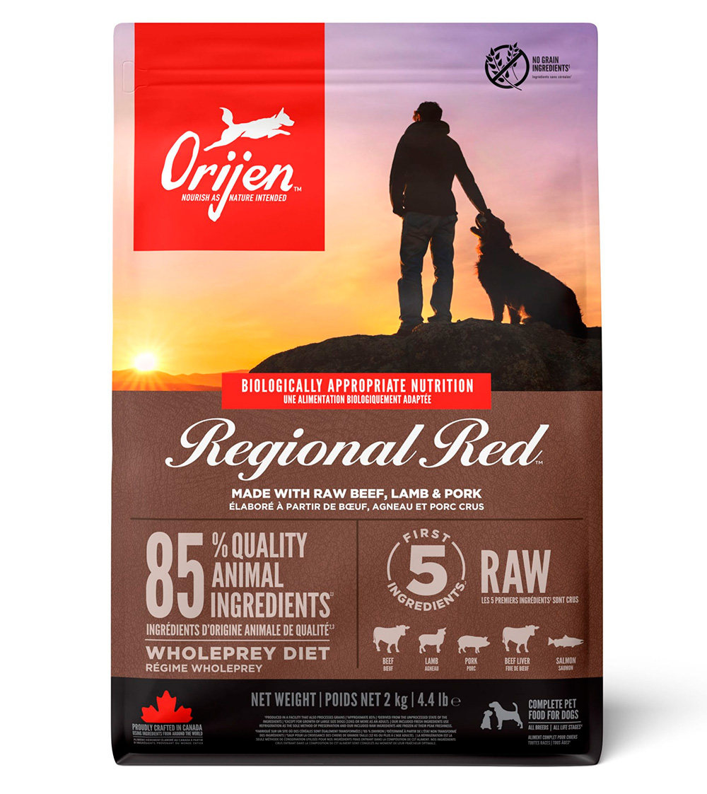 Корм беззерновой Ориджен Регионал Ред (ORIJEN DOG REGIONAL RED) для собак всех пород