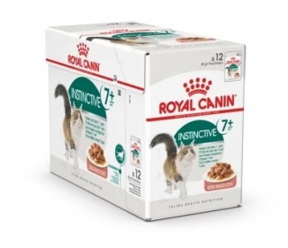 Корм для кошек старше 7 лет Роял Канин Инстинктив кусочки в соусе (Royal Canin Instinctive +7 in GRAVY), 28*85 гр