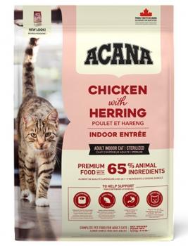 Корм низкозерновой Acana Cat Indoor Entrée для стерилизованных кошек (Акана Индор Энтри)
