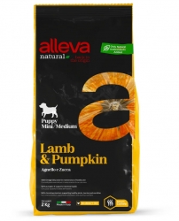 Сухой корм Alleva Natural Puppy Mini / Medium Lamb And Pumpkin  для щенков мелких и средних пород, беременных и кормящих собак (Ягненок и тыква) Image 0