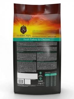 Корм холистик Ambrosia Adult Large Breeds беззерновой для собак крупных пород - Свежие индейка и курица — изображение 2