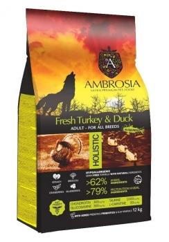 Корм холистик Ambrosia Adult All Breeds беззерновой для собак всех пород - Свежие индейка и утка — изображение 2