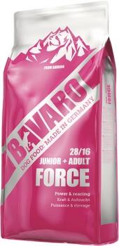 Корм Josera Bavaro Force Junior/Adult (28/16) полнорационный для активных собак всех пород и щенков от 2 месяцев, 18 кг.