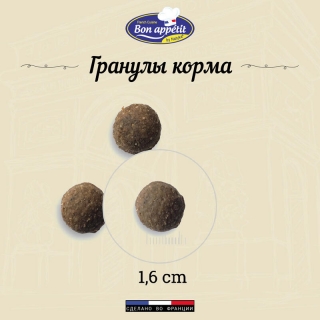 Корм Bon Appetit Adult lamb & salmon & rice для взрослых собак всех пород с чувствительным пищеварением с ягненком, лососем и рисом Image 3