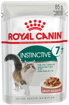 Корм для кошек старше 7 лет Роял Канин Инстинктив кусочки в соусе (Royal Canin Instinctive +7 in GRAVY), 28*85 гр
