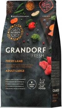 Беззерновой гипоаллергенный корм GRANDORF CAT Fresh Lamb & Sweet Potato Adult LARGE BREEDS для взрослых кошек крупных пород (ягненок и батат)