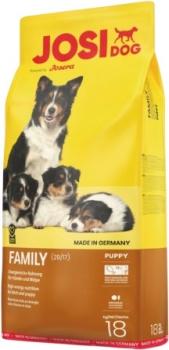 Корм Josera JosiDog Family Reproduction/Puppy (29/17) для беременных и кормящих сук и прикорма щенков, 15 кг