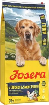 Корм беззерновой Josera Chicken & Sweet Potato Adult (Medium/Maxi 25/17) для взрослых собак всех пород с пищевой аллергией на злаки, курица и батат, 12.5 кг