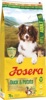 Корм гипоаллергенный Josera Ente & Kartoffel Adult with Duck & Potato (24/14) для взрослых собак без злаков с уткой и картофелем, 12.5 кг.