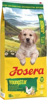 Корм беззерновой Josera YoungStar (Junior 25/13) для щенков и молодых собак с мясом домашней птицы и картофелем, 12.5 кг.