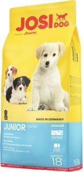 Корм Josera JosiDog Junior (25/13) полнорационный для щенков и молодых собак всех пород, 18 кг.