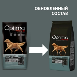 Сухой корм для собак с избыточным весом Оптиманова Эдалт Обесити Adult Obesity Chicken & Rice (курица и рис) Image 0