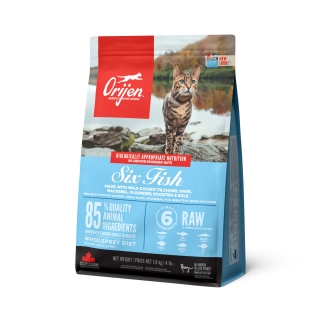 Корм беззерновой Orijen Cat 6 Fish гипоаллергенный для кошек (Ориджен 6 рыб) — изображение 2