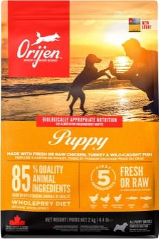 Корм беззерновой Orijen Puppy для щенков всех пород c весом взрослой собаки до 30 кг (Ориджен Паппи)