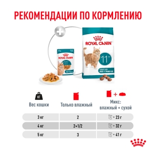 Корм для стареющих кошек старше 11 лет Роял Канин Эйджинг кусочки в желе (Royal Canin Ageing +11 in JELLY), 12*85г. — изображение 3
