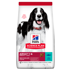Корм Хиллс (Hill's) для взрослых собак мелких и средних пород с тунцом и рисом Image 0