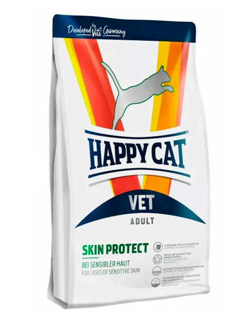 Сухой корм для кошек Happy Cat VET Diet Skin Protect Adult 32/16 с чувствительной и проблемной кожей